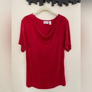 NWOT  CHICO’S  Shortsleeved, Scoop Necked Top